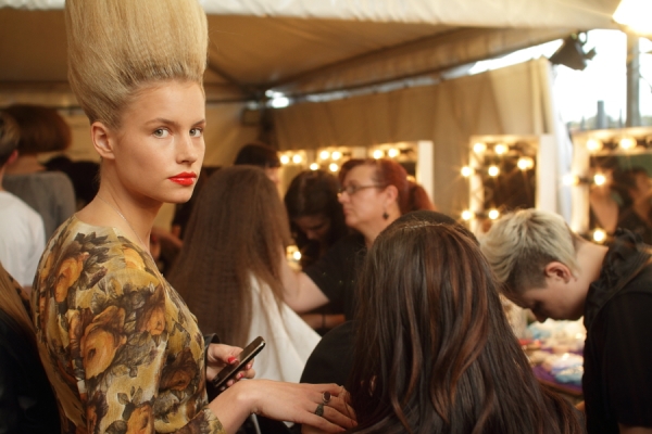 IMG_6543.JPG Backstage Bowie S/S 2011/12 Rosemount Australian Fashion Week Photo by Reef Gaha Hair by MoroccanOil