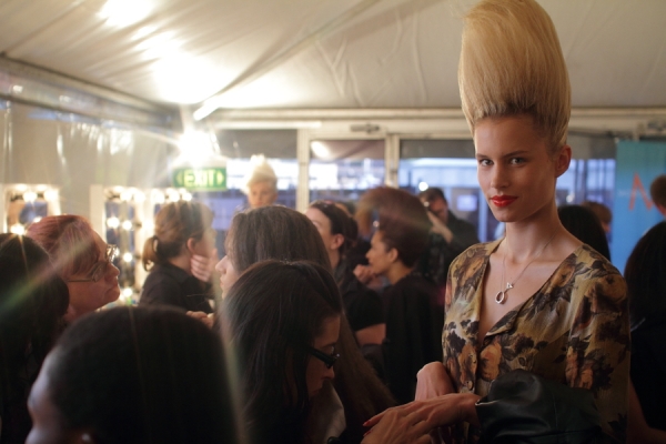 IMG_6567.JPG Backstage Bowie S/S 2011/12 Rosemount Australian Fashion Week Photo by Reef Gaha Hair by MoroccanOil